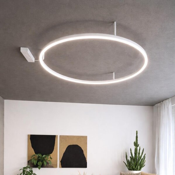 Ideal Lux - LED таванно осветително тяло ORACLE SLIM LED/53W/230V 4000K Ø 90 см бяло