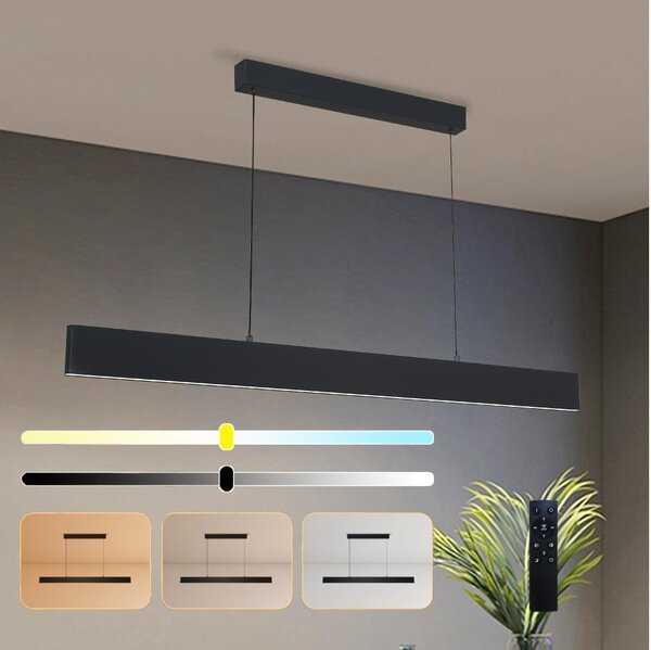 Brilagi - LED Димируем пендел SLIMLINE LED/40W/230V 3000-6000K черен + д.у