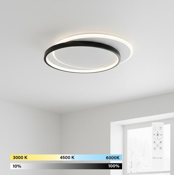 Brilagi - Димируемо LED таванно осветително тяло FLARE LED/48W/230V 3000/4000/6000K +ДУ