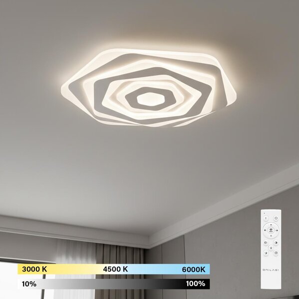 Brilagi - LED димируемо таванно осветително тяло MODERN LED/85W/230V 3000-6000K + дистанционно управление
