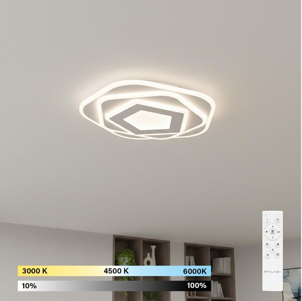 Brilagi - LED димируемо таванно осветително тяло MODERN LED/64W/230V 3000-6000K + с дистанционно управление