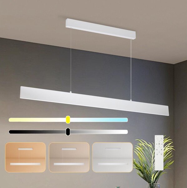 Brilagi - LED Димируем пендел SLIMLINE LED/40W/230V 3000-6000K бял + д.у