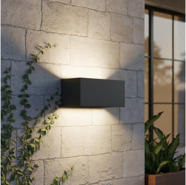 Ideal Lux - LED Екстериорен аплик ATOM LED/25W/230V IP54 антрацит