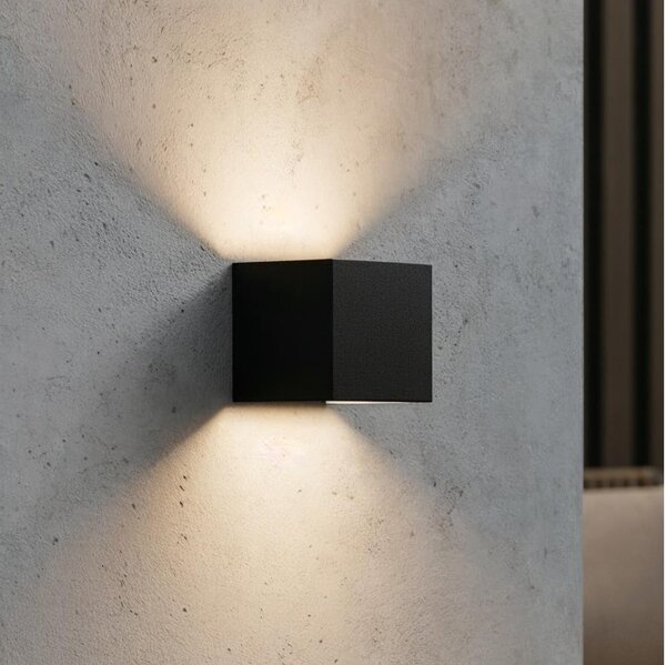 Ideal Lux - LED Екстериорен аплик ATOM LED/12W/230V IP54 черен