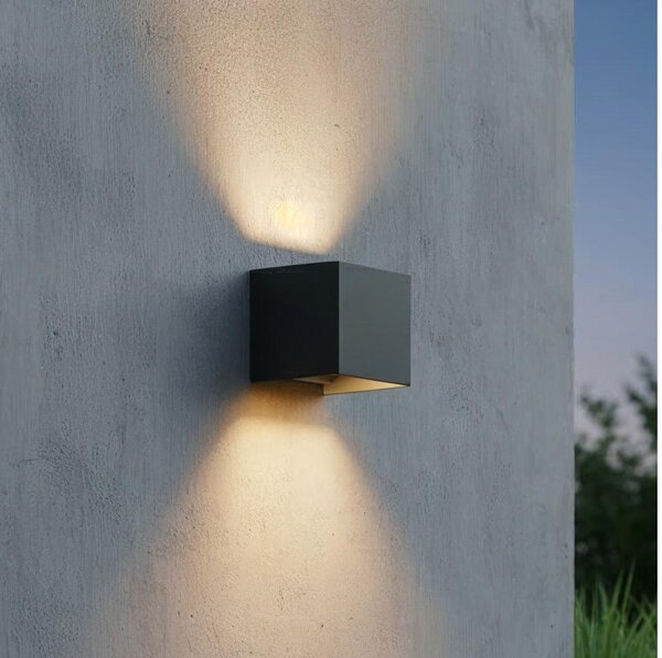 Ideal Lux - LED Екстериорен аплик ATOM LED/12W/230V IP54 антрацит