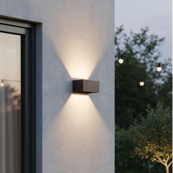 Ideal Lux - LED Екстериорен аплик ATOM LED/25W/230V IP54 кафяв