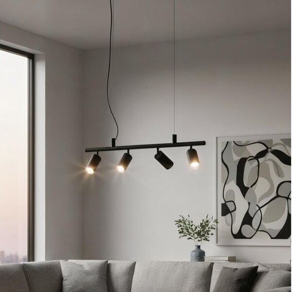 Ideal Lux - LED Пендел DYNAMITE 4xGU10/7W/230V CRI 90 черен