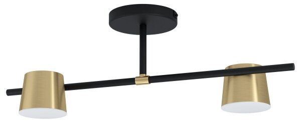 Eglo 39983 - LED Полилей за повърхностен монтаж ALTAMIRA 2xGU10/4,6W/230V 3000K златист