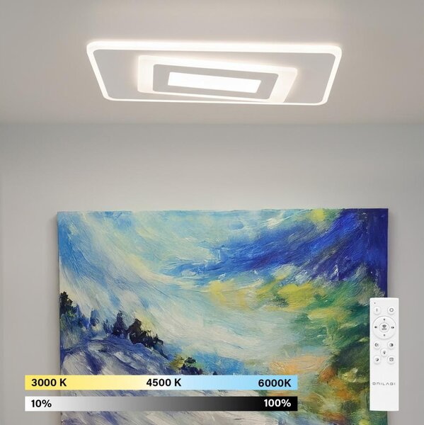 Brilagi - Димируемо LED таванно осветително тяло MODERN LED/51W/230V 3000-6000K + дистанционно управление