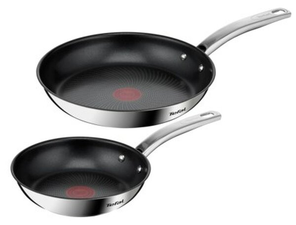 Комплект Тигани Tefal B817S255 Стомана Неръждаема стомана 2 Части 2 броя Ø 20 cm Ø 26 cm