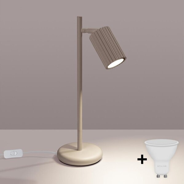 Brilagi - LED настолна лампа CRESTO 1xGU10/10W/230V таупе