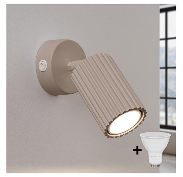 Brilagi - LED стенна точкова лампа CRESTO 1xGU10/10W/230V таупе