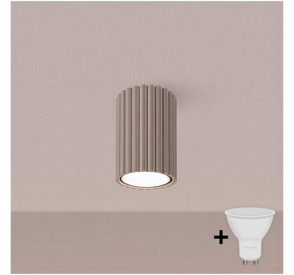Brilagi - LED точково осветително тяло CRESTO 1xGU10/10W/230V 10 см таупе