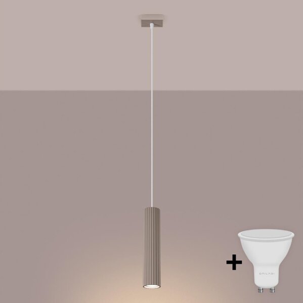 Brilagi - LED полилей на кабел CRESTO 1xGU10/10W/230V таупе