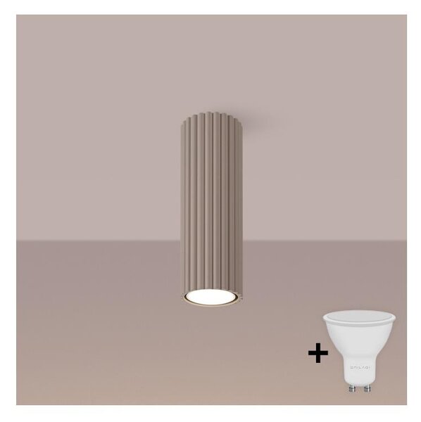 Brilagi - LED точково осветително тяло CRESTO 1xGU10/10W/230V 20 см таупе
