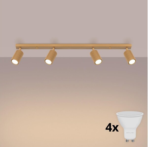 Brilagi - LED точково осветително тяло CRESTO 4xGU10/10W/230V златисто