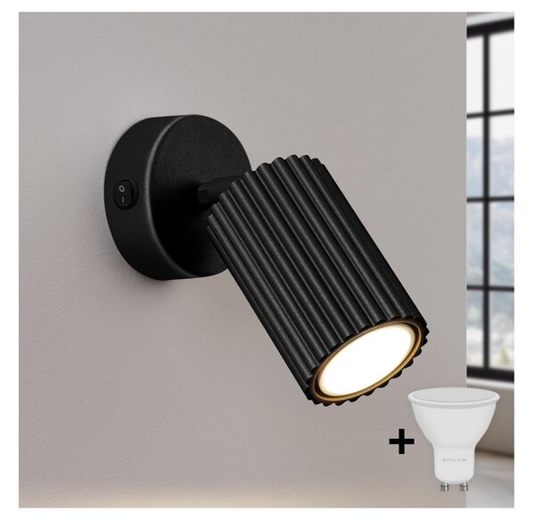 Brilagi - LED стенна точкова лампа CRESTO 1xGU10/10W/230V черна