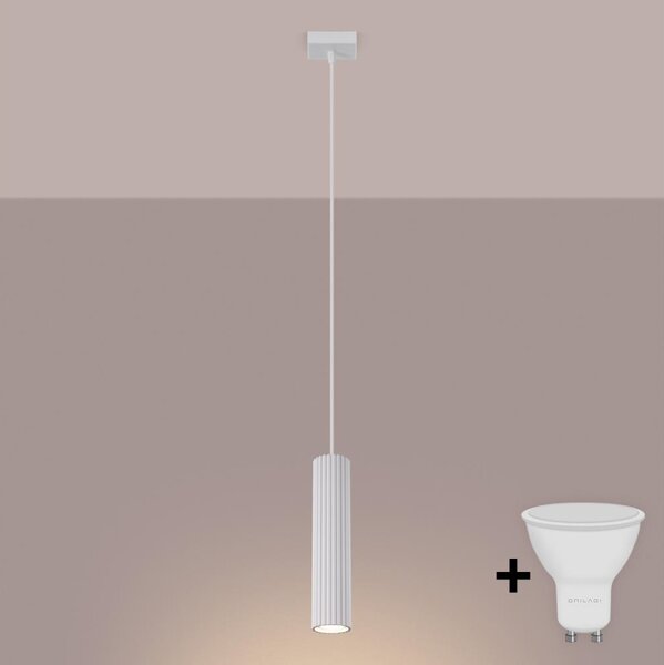 Brilagi - LED полилей на кабел CRESTO 1xGU10/10W/230V бял