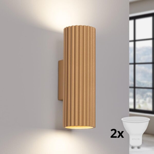 Brilagi - LED стенен аплик CRESTO 2xGU10/10W/230V 20 см златен