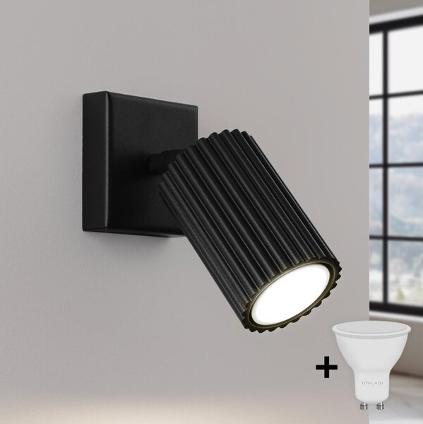 Brilagi - LED стенен спот CRESTO 1xGU10/10W/230V черен
