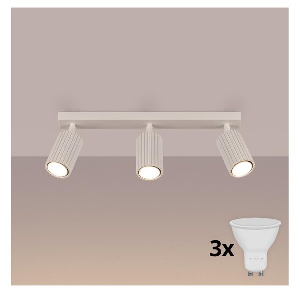 Brilagi - LED точково осветително тяло CRESTO 3xGU10/10W/230V кремаво