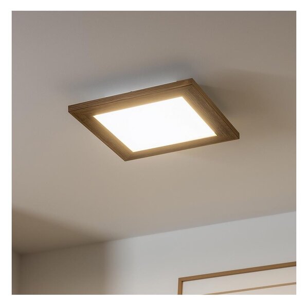 Brilagi - LED Плафониера SLIMFRAME WOOD LED/25W/230V 34x34 см кафяв