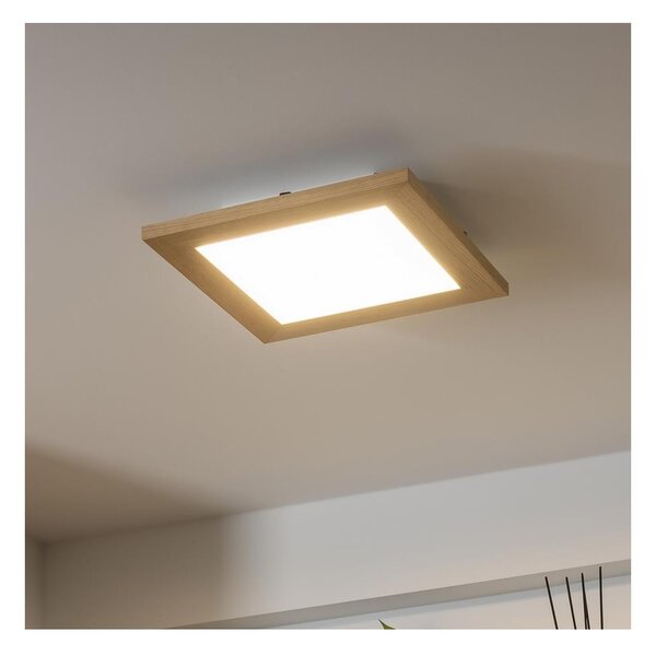 Brilagi - LED Плафониера SLIMFRAME WOOD LED/25W/230V 34x34 см кафяв