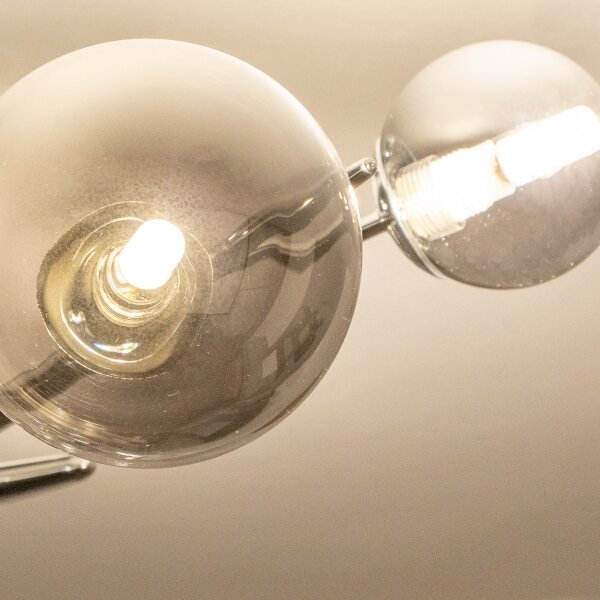Brilagi - LED полилей на кабел MISTEL 6xG9/3W/230V черен хром/опушен