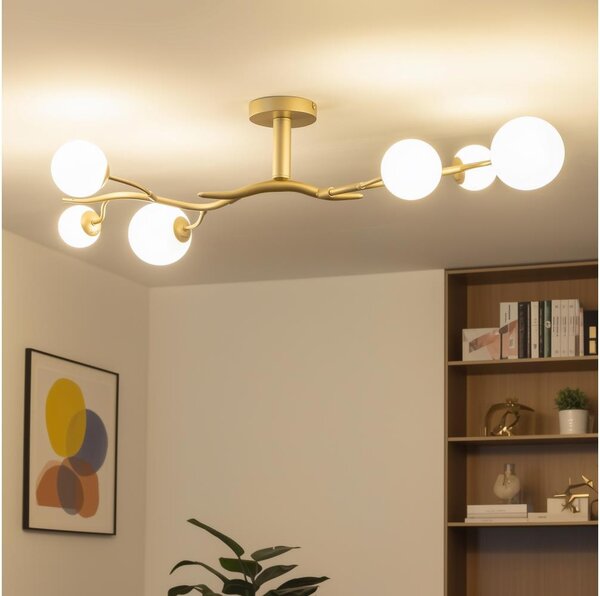 Brilagi - LED Полилей за повърхностен монтаж MISTEL 6xG9/3W/230V златист/бял