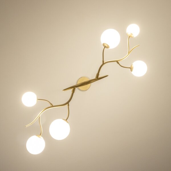 Brilagi - LED Пендел MISTEL 6xG9/3W/230V златист/бял