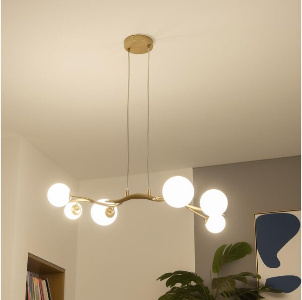 Brilagi - LED Пендел MISTEL 6xG9/3W/230V златист/бял