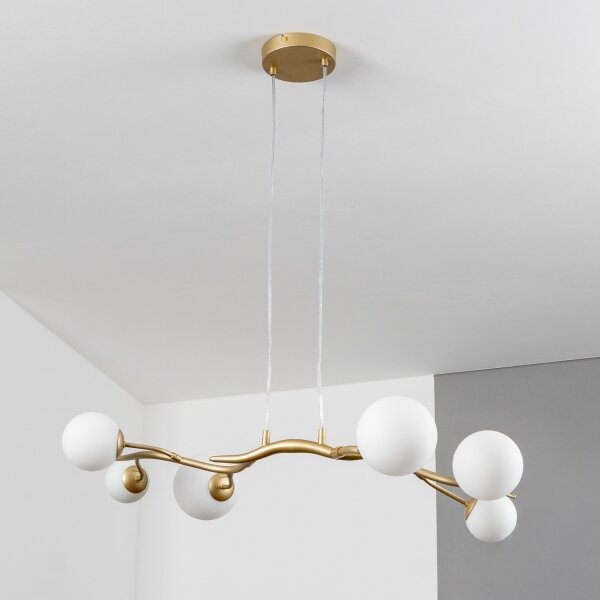 Brilagi - LED Пендел MISTEL 6xG9/3W/230V златист/бял