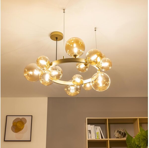 Brilagi - LED Пендел MILLA 15xG9/3W/230V златист