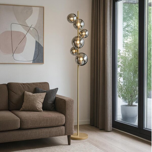 Brilagi - LED Лампион MILLA 7xG9/3W/230V златист/опушен