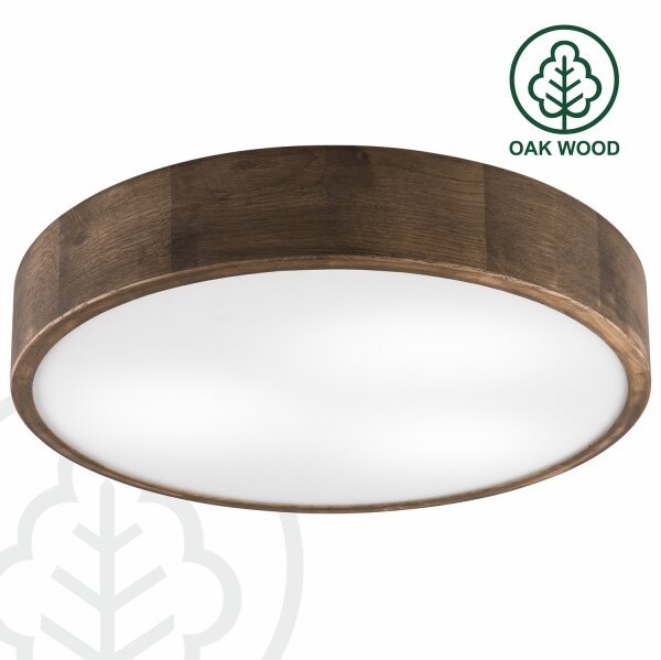 Brilagi - LED таванно осветително CARVALHO 3xE27/60W/230V дъб орех Ø47 см