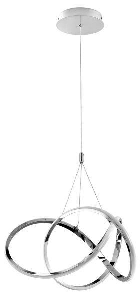 ONLI - LED Пендел LOOP LED/40W/230V 4000K лъскав хром