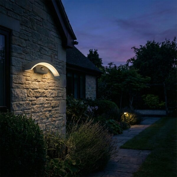Brilagi - LED външно стенен осветител с сензор ARCELO LED/8W/230V IP54