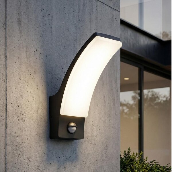 Brilagi - LED външно стенен осветител с сензор ARCELO LED/9W/230V IP44