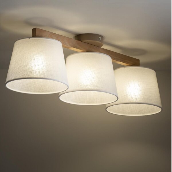Brilagi - Плафониера LATTE SABIA 3xE27/15W/230V бор/бял