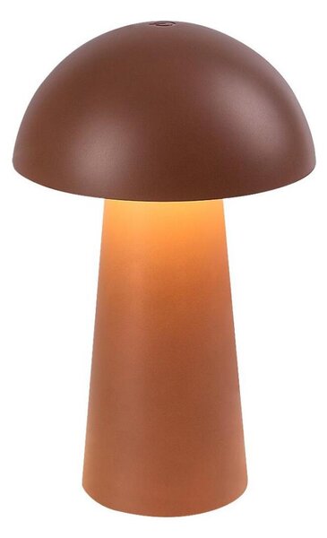 Rabalux 76039 - LED външна лампа MIREO с докосване и димер, 1,5 W/5 V, IP44, 1200 mAh, USB, кафява