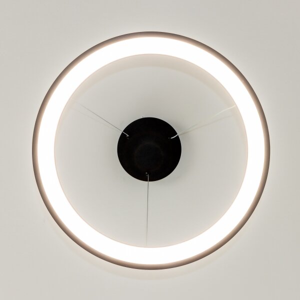 Brilagi - LED димируем полилей на тънък кабел FALCON SLIM LED/42W/230V Ø 50 см черен +ДУ