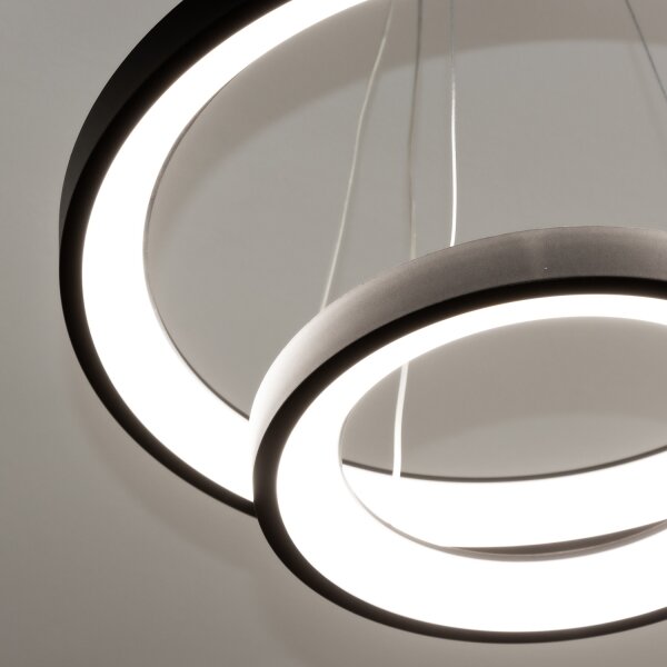 Brilagi - LED полилей с димер на кабел FALCON SLIM LED/68W/230V Ø 50 см черен +ДУ