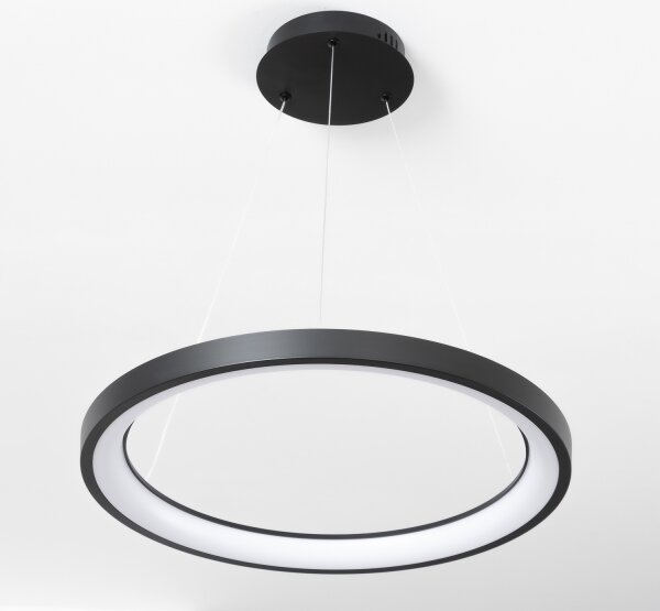 Brilagi - LED димируем полилей на тънък кабел FALCON SLIM LED/42W/230V Ø 50 см черен +ДУ