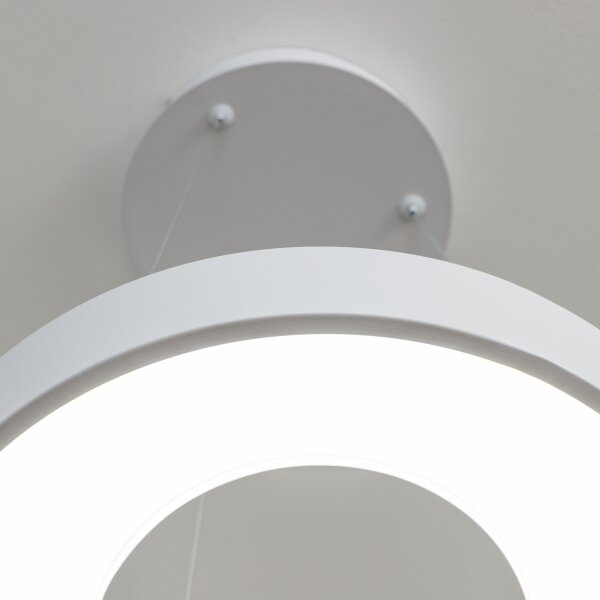Brilagi - димируема LED висяща лампа на кабел FALCON II LED/67W/230V пр. 40 cm бяла + дистанционно управление