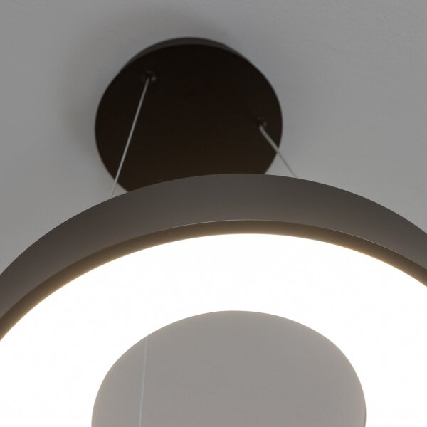 Brilagi - LED полилей на кабел с възможност за димиране FALCON II LED/67W/230V Ø 40 см черен + дистанционно управление