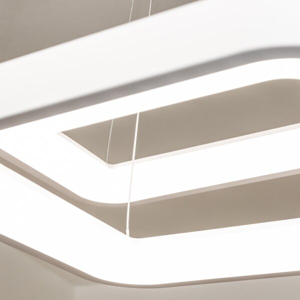 Brilagi - LED с димер полилей на кабел FALCON SLIM LED/78W/230V 50x50 cm бял + с дистанционно управление