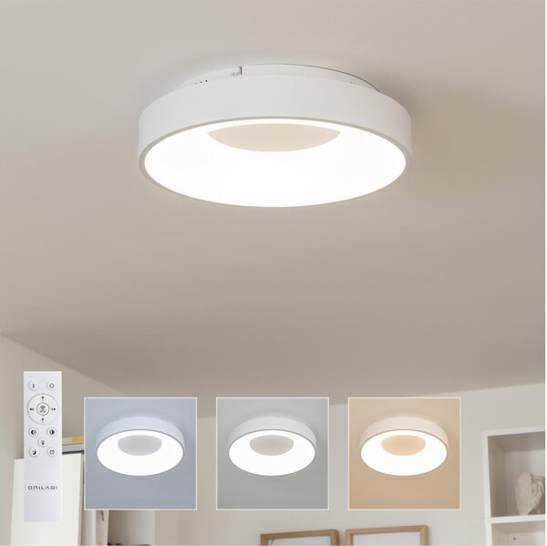 Brilagi - Димируем LED плафон FALCON II LED/67W/230V Ø 40 см бял + дистанционно управление