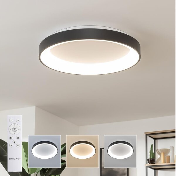 Brilagi - димируем LED плафон FALCON II LED/99W/230V Ø 60 cm черен +ДУ