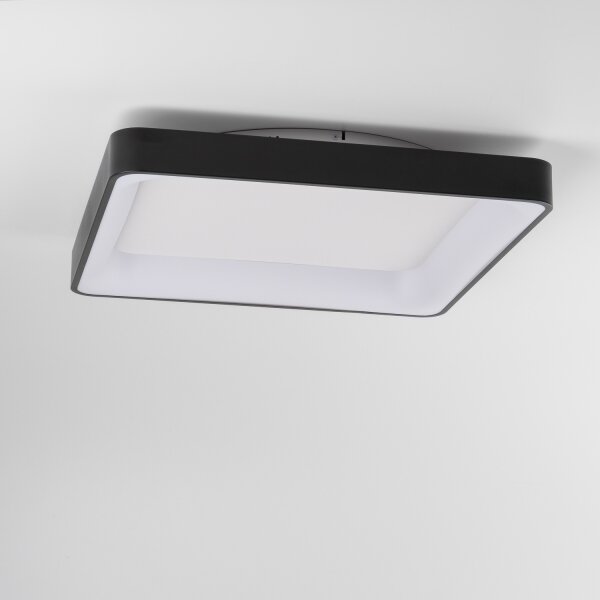 Brilagi - димируемо LED таванно осветително тяло FALCON II LED/125W/230V 60x60 cm черно + дистанционно управление