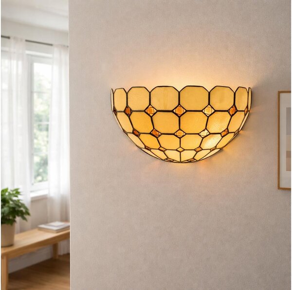 Brilagi - Tiffany витражен стенен аплик DORAN 1xE14/40W/230V